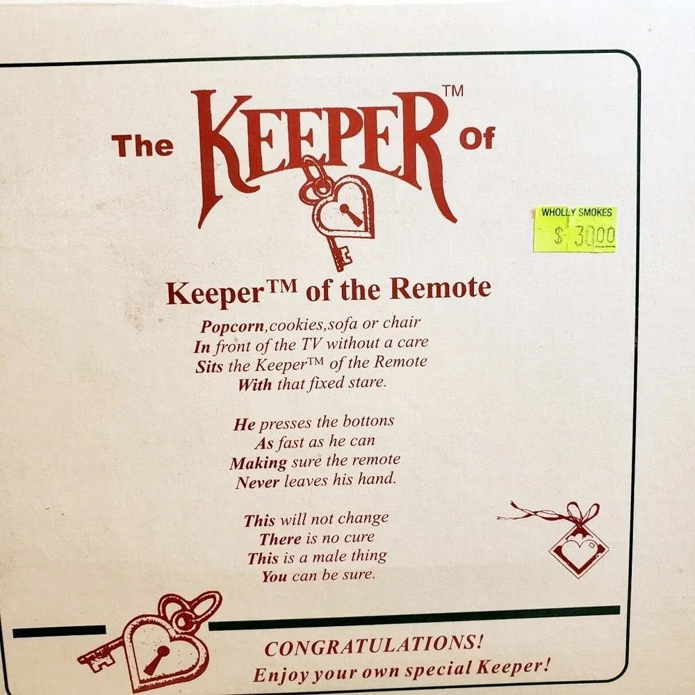 The Keeper Of The Remote Mantle Desk or Shelf Figurine‎ Shenandoah NIB